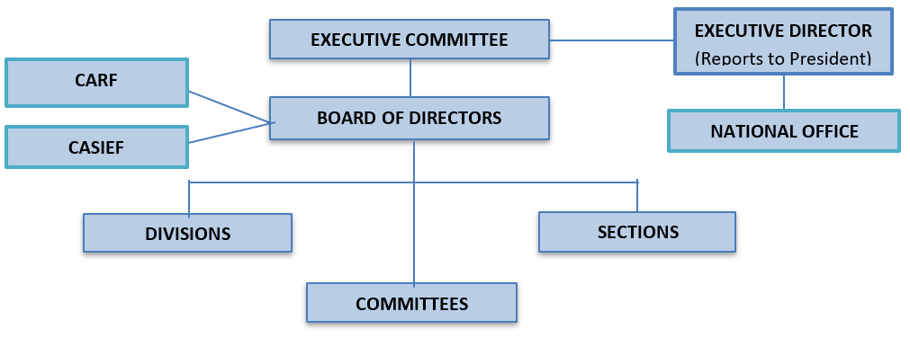CAS organizational structure diagram
